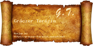 Gráczer Terézia névjegykártya